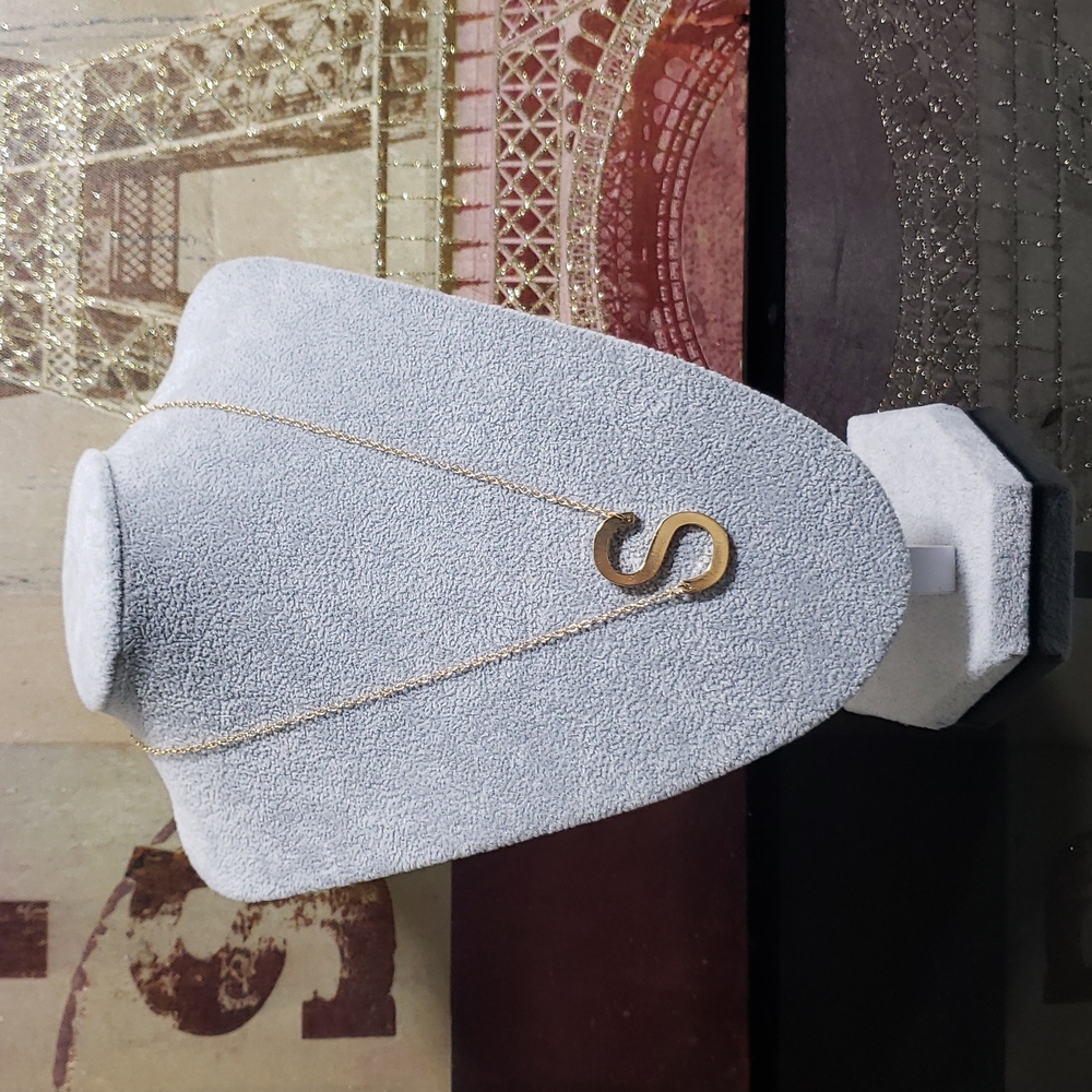 Letter S -  Pendant Fashion Necklace